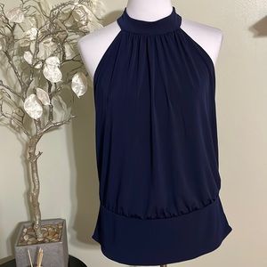 BOSTON PROPER NAVY TOP